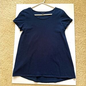 Denim Indigo JJill Short Sleeve Top